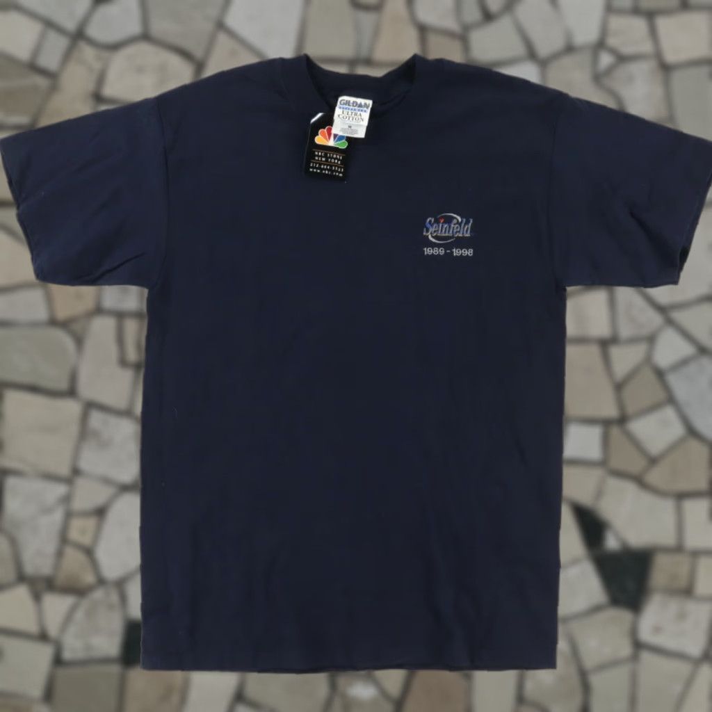 Gildan VTG Gildan Seinfeld NBC Store Solid T-Shirt Navy Men's M Shirt Men VTG Seinfeld NBC Store Navy M Size US M / EU 48-50 / 2 - 1 Thumbnail
