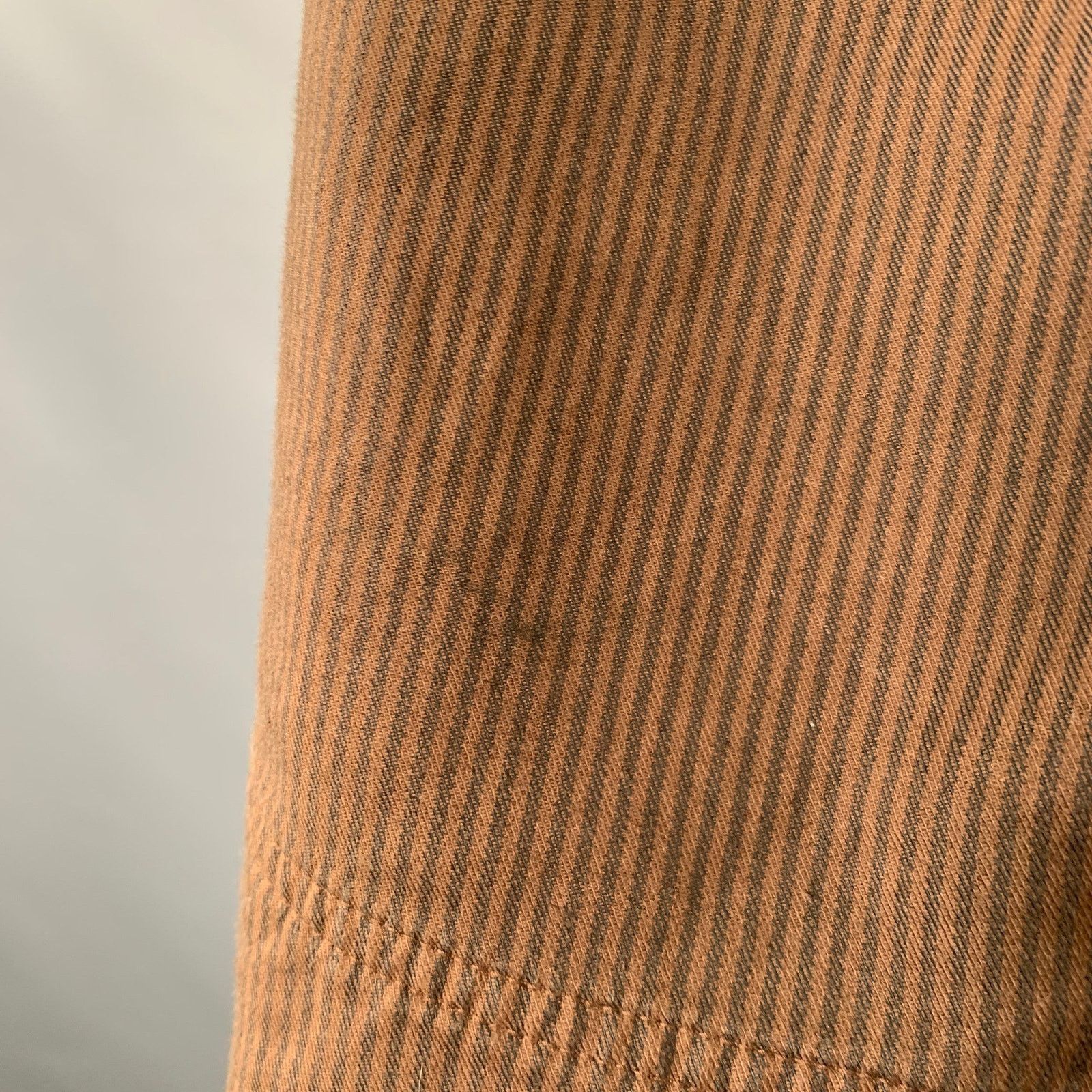Ts(S) TS(s) Brown Stripe Cotton Oversized French Chore Jacket Size US M / EU 48-50 / 2 - 5 Thumbnail
