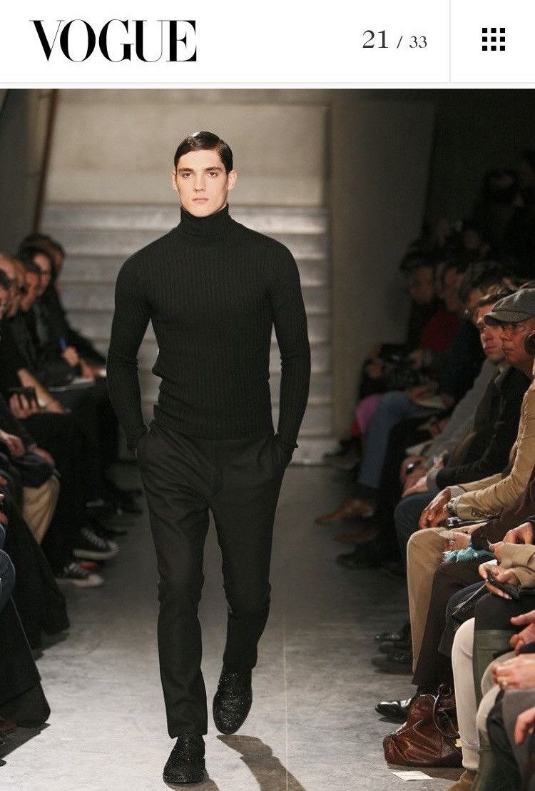 Givenchy × Riccardo Tisci Iconic AW2009 Black bondage turtleneck 