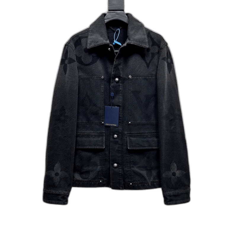 Louis Vuitton Louis Vuitton Logo Denim Jacket Size US L / EU 52-54 / 3 - 1 Thumbnail