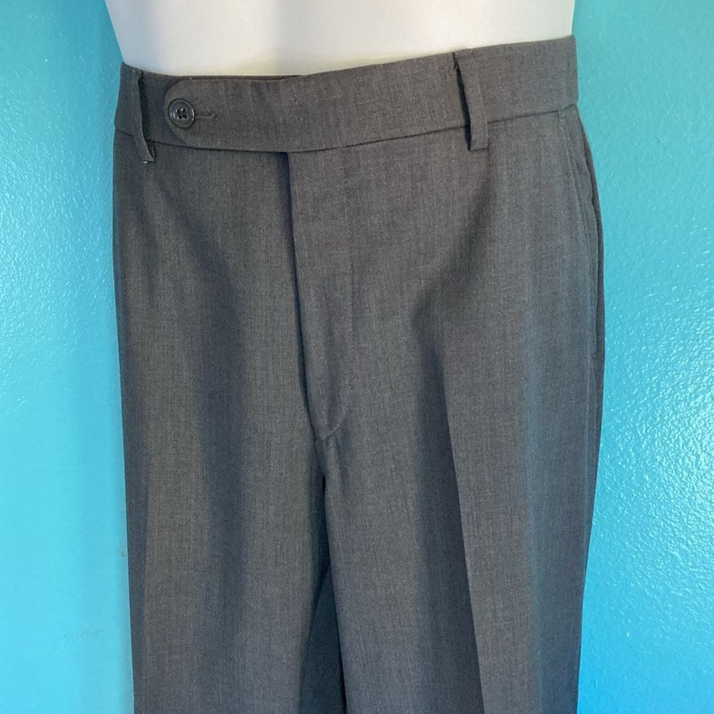 Other Ballin Wool Super 120's Gray Cuffed Mens Dress Pants Size 3 Size US 35 - 8 Thumbnail