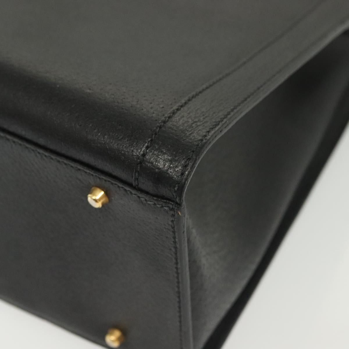 Gucci GUCCI Bamboo Hand Bag Leather Black Gold 002 1186 002 1186 Size ONE SIZE - 11 Thumbnail