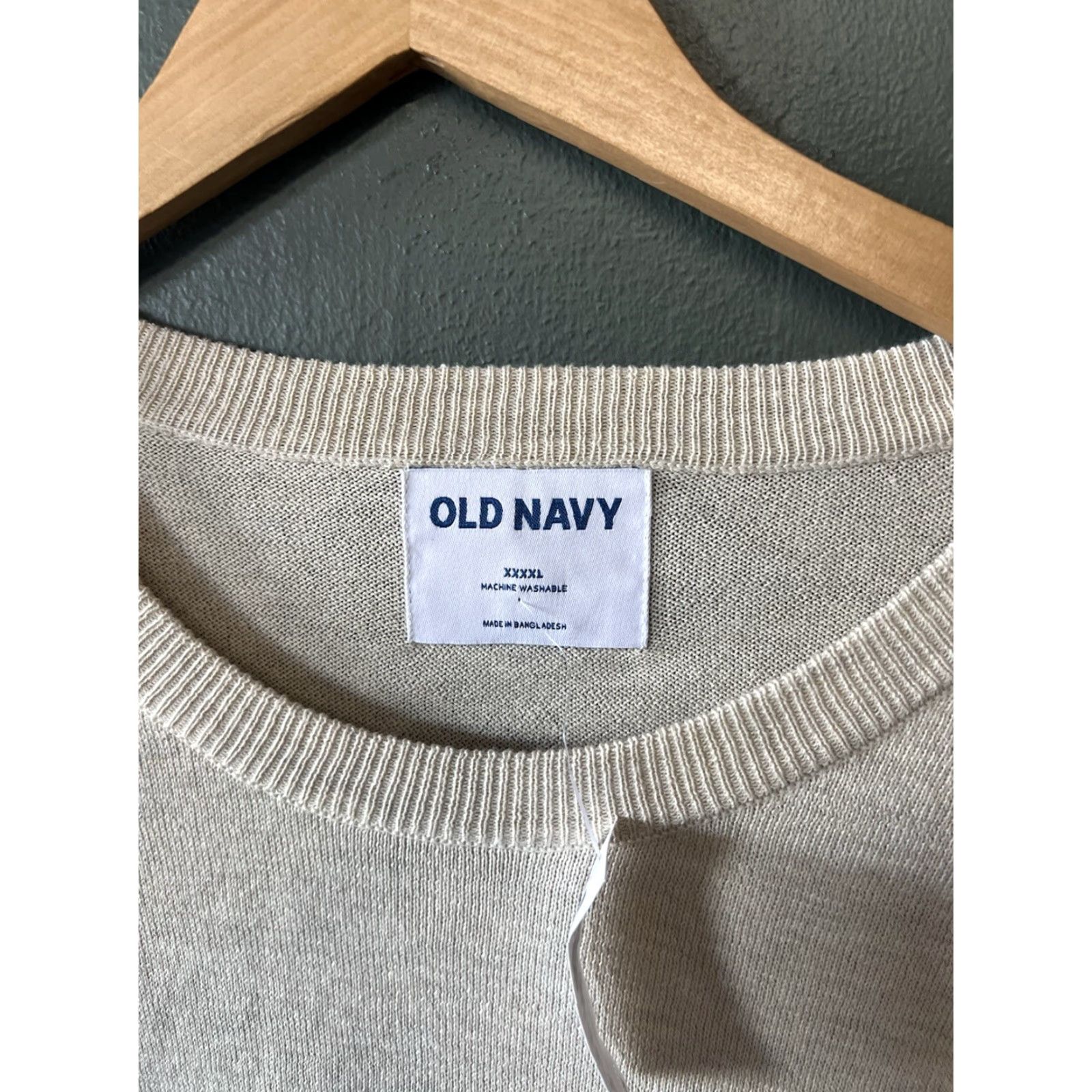 Old Navy Old Navy Womens Ivory Striped Long Sleeve Knit Pullover Sweatshirt 4XL Long Sleeve Knit Pullover Ivory Striped Shirt Womens 4XL Size XXL / US 16-18 / IT 52-54 - 3 Thumbnail