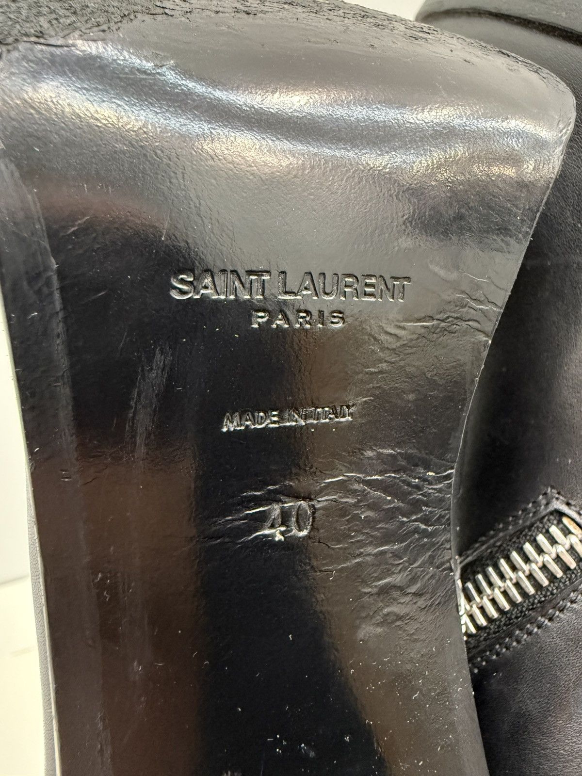 Saint Laurent Paris Saint Laurent Paris Leather Jodie Ankle Boots Size US 9 / IT 39 - 6 Thumbnail