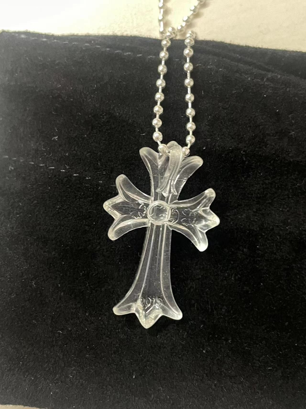 Chrome Hearts Chrome Hearts Resin Cross Pendant Ball Chain Necklace Size ONE SIZE - 6 Thumbnail