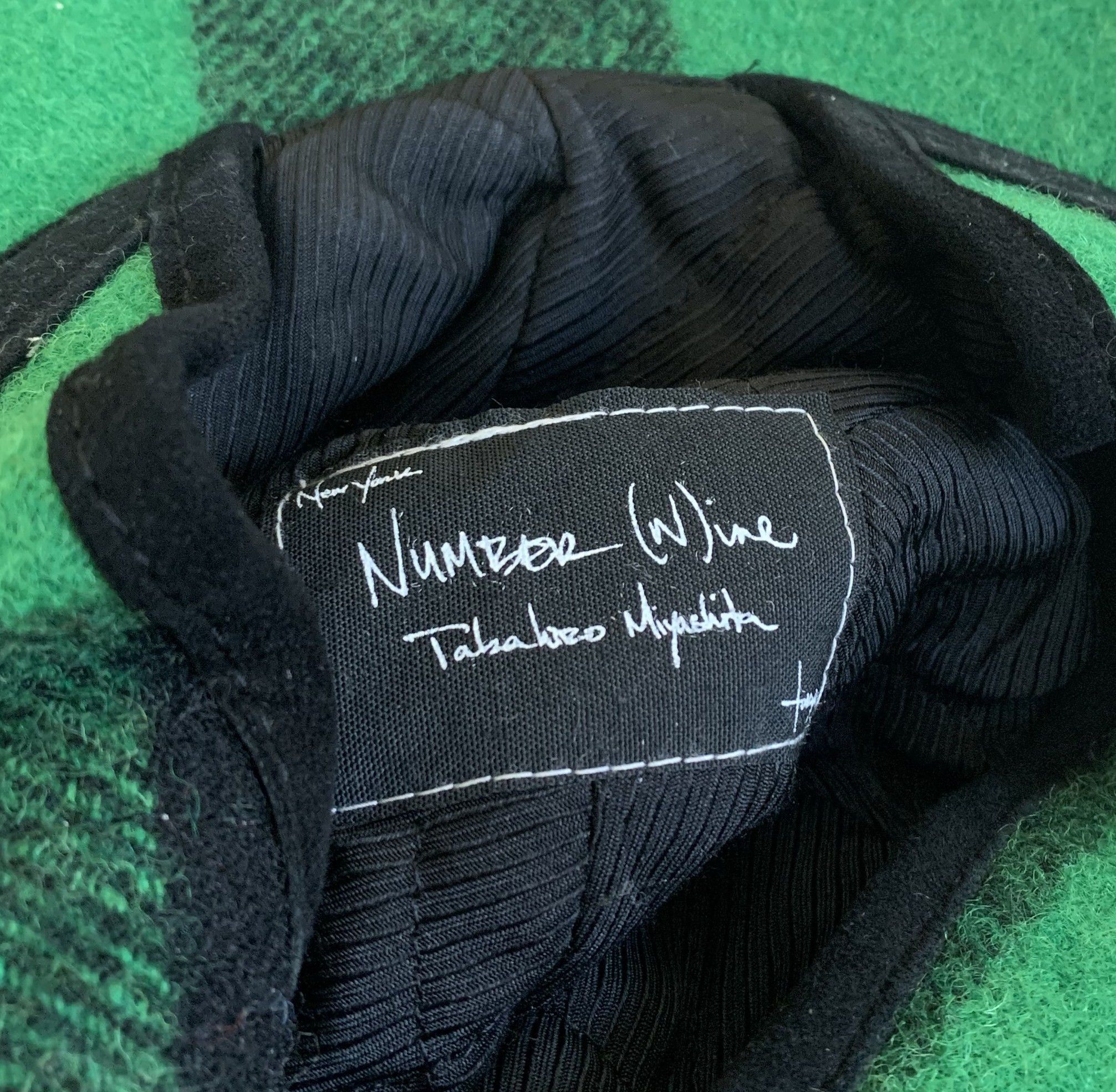 Number (N)ine FW08 Wool Check Hat Size ONE SIZE - 12 Thumbnail