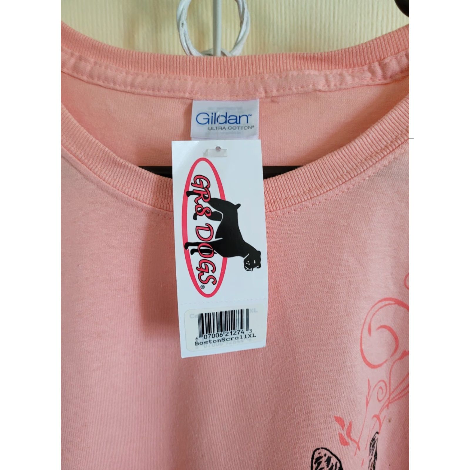 Gildan Boston Terrier Dog Lovers T Shirt Womens 2XL Orange GR8 Dogs NEW NWT Size XXL / US 16-18 / IT 52-54 - 3 Thumbnail