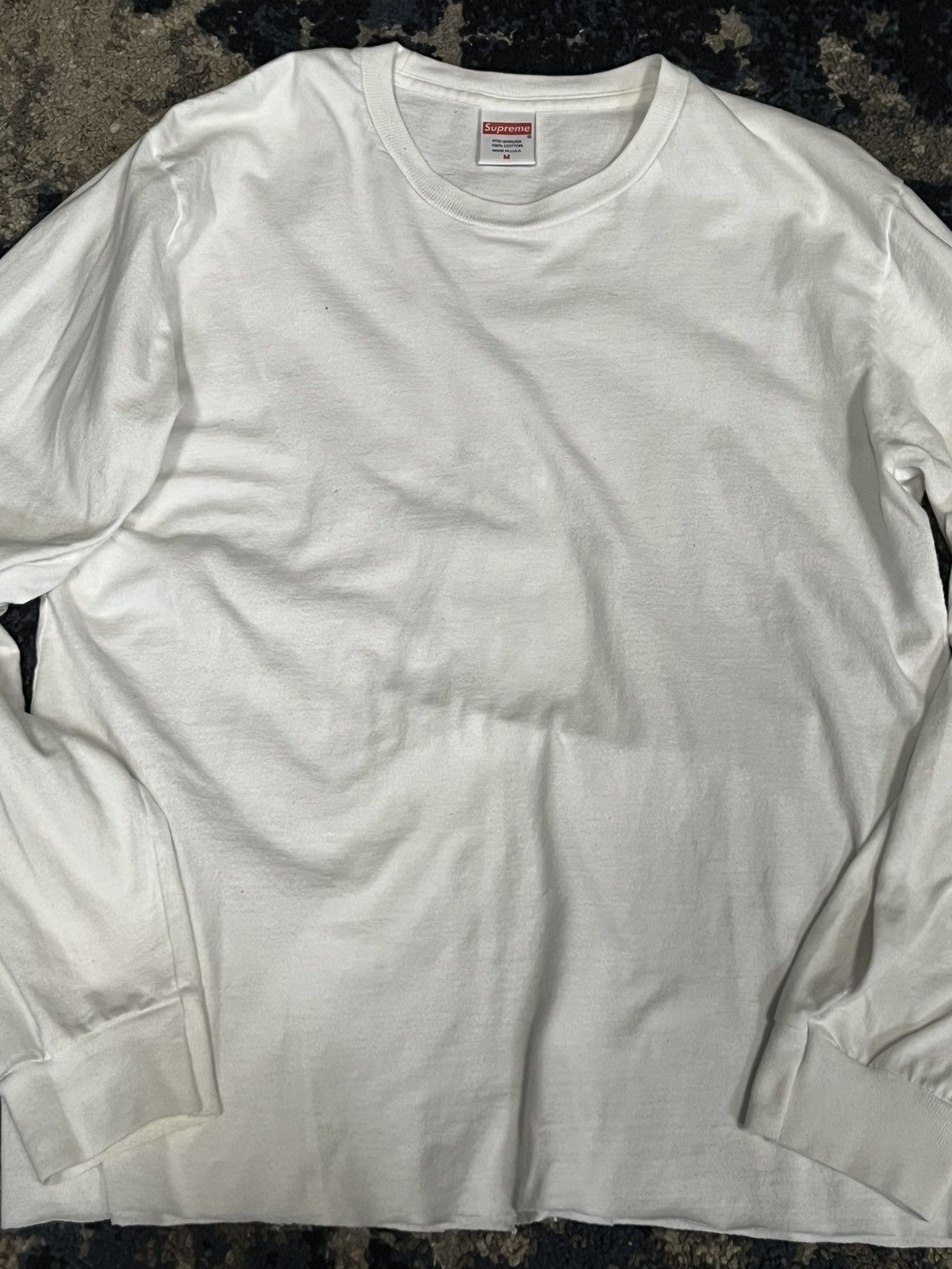 Supreme × Vintage White supreme long sleeve Size US M / EU 48-50 / 2 - 1 Thumbnail