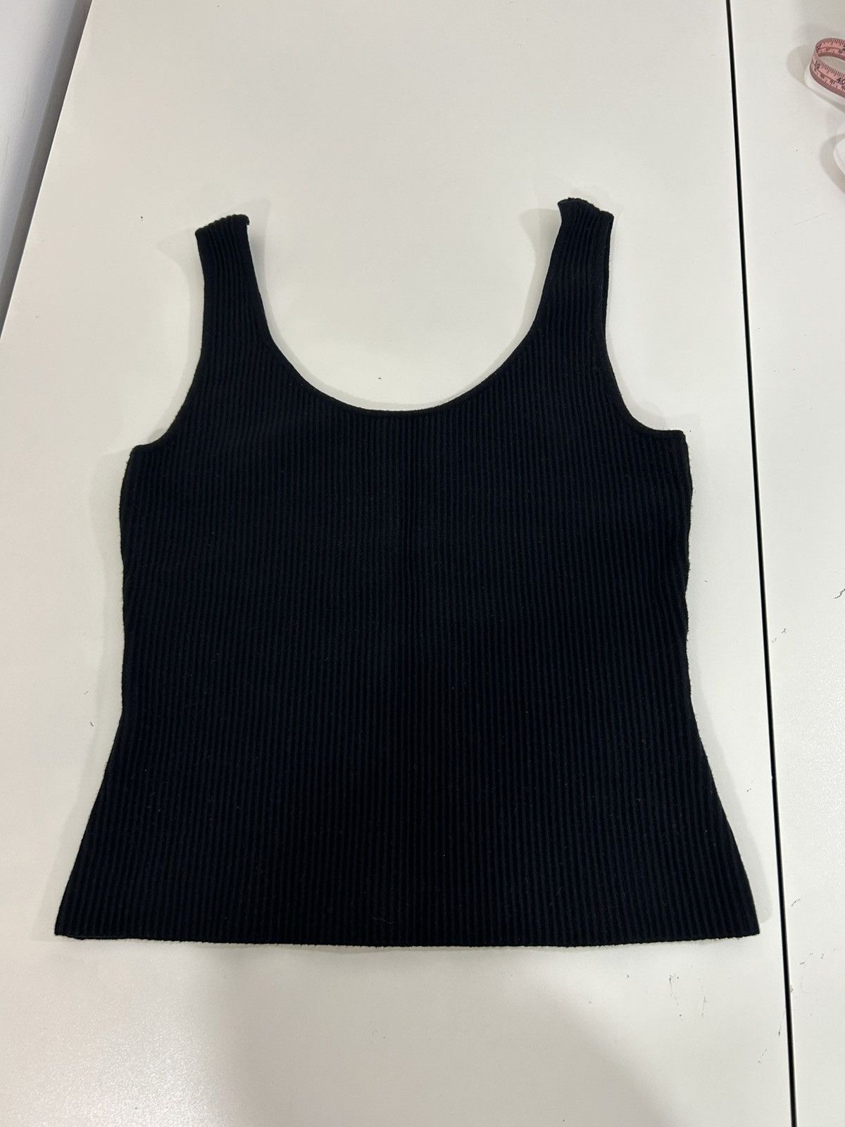AQUA Aqua Women’s Ribbed Tank Top Black M Stretch Workout Dance A Size M / US 6-8 / IT 42-44 - 8 Thumbnail