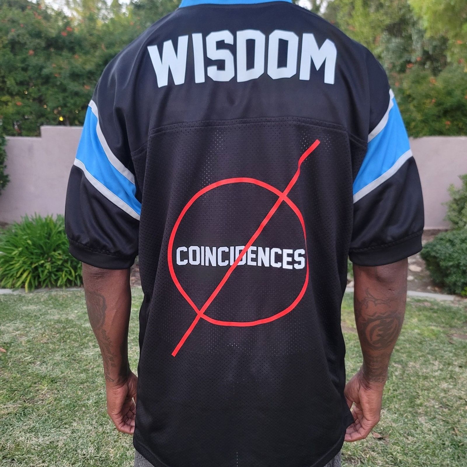 The Unbranded Brand Continual Coincidences Brand Upcycled Vtg Jersey WISDOM Size US M / EU 48-50 / 2 - 2 Thumbnail