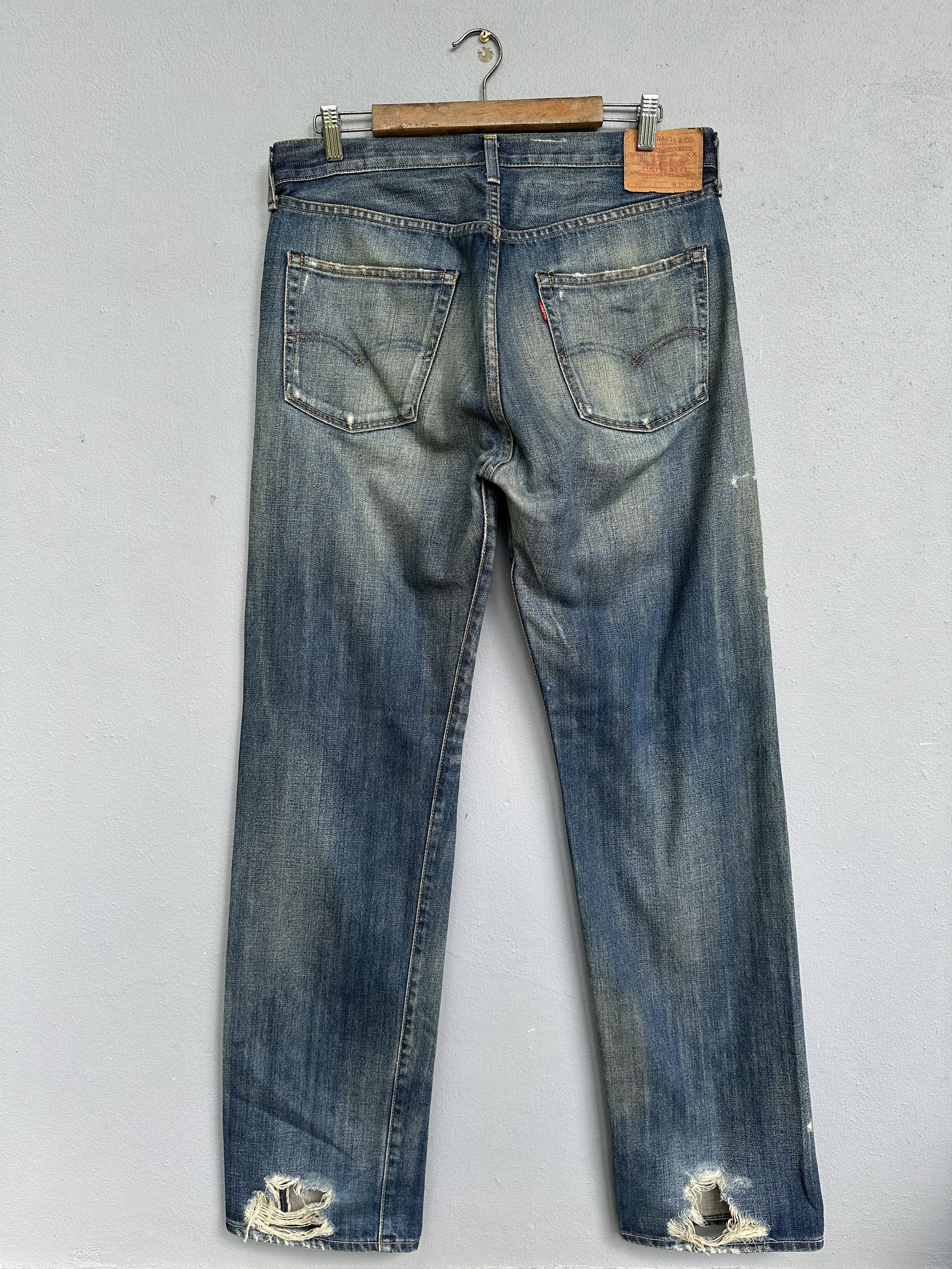 Levi's Vintage Clothing Vintage Levi's 501 Big E 1971 Distressed Reproduction Jeans Size US 34 / EU 50 - 13 Thumbnail