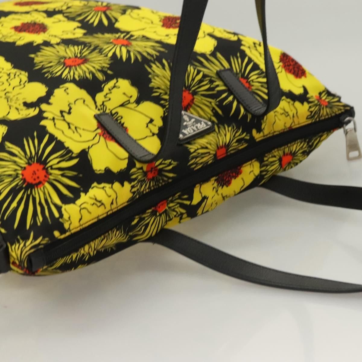 Prada PRADA Hand Bag Nylon Yellow Silver Size ONE SIZE - 6 Thumbnail