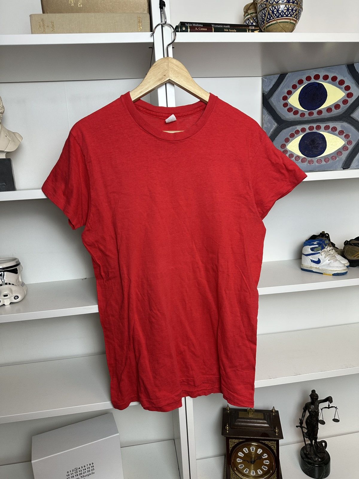 Hanes Vintage hanes 70s/80s basic red tee Size US M / EU 48-50 / 2 - 1 Thumbnail