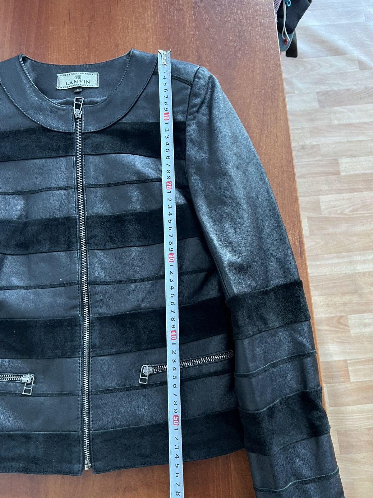 Lanvin AW 1990 RARE LANVIN ARCHIVAL BIKER LEATHER BLACK JACKET SZ S Size S / US 4 / IT 40 - 17 Thumbnail