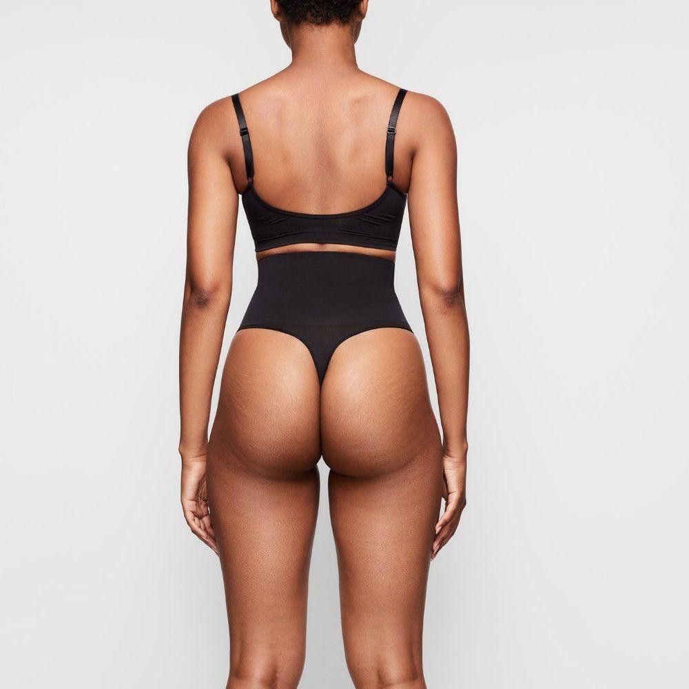 Designer CT1239a NWOT SKIMS CORE CONTROL THONG COLOR ONYX Size ONE SIZE - 4 Thumbnail
