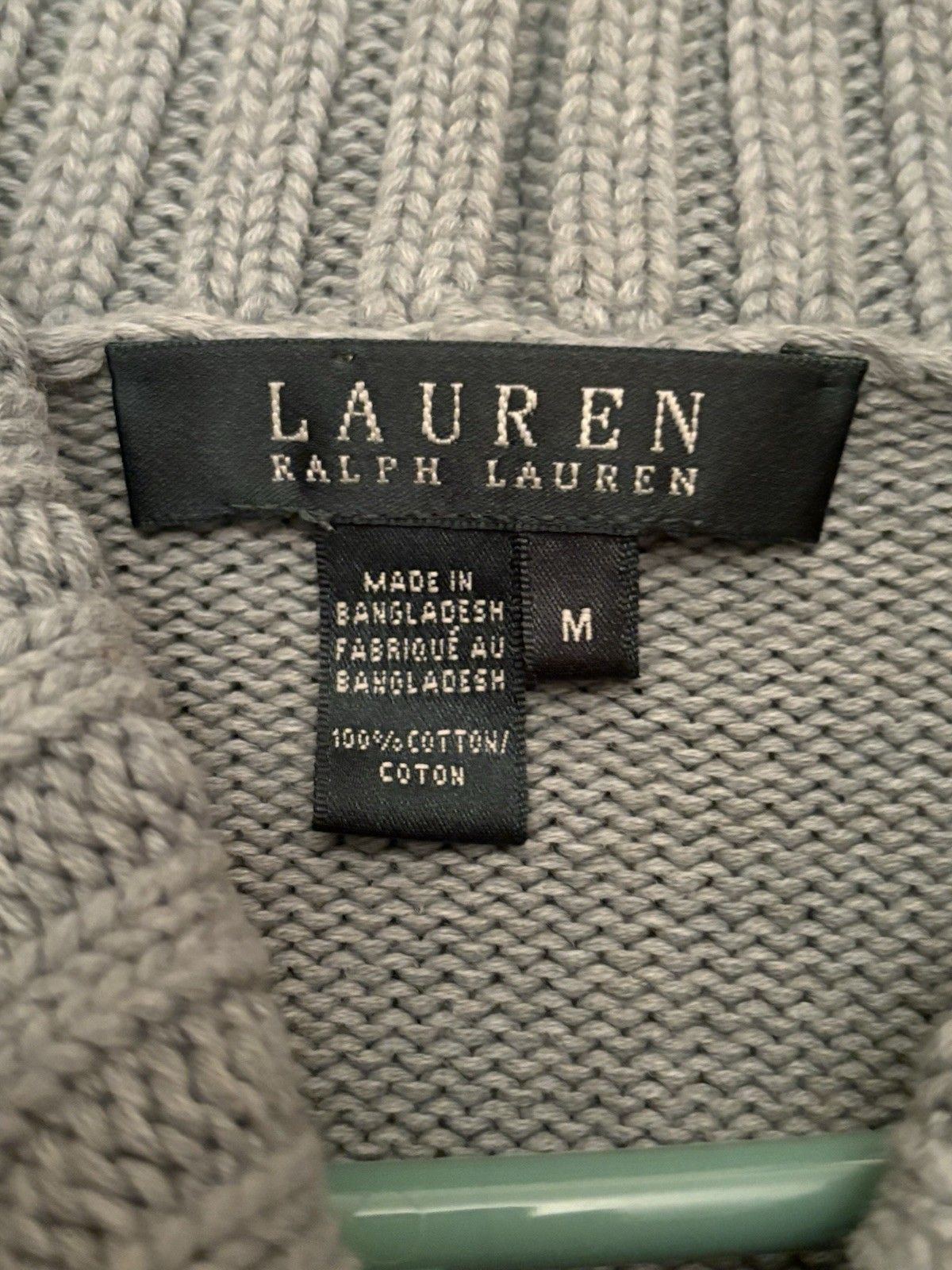 Lauren Ralph Lauren Lauren Ralph Lauren Sweater Cowl Neck Bone Button Size M / US 6-8 / IT 42-44 - 3 Thumbnail