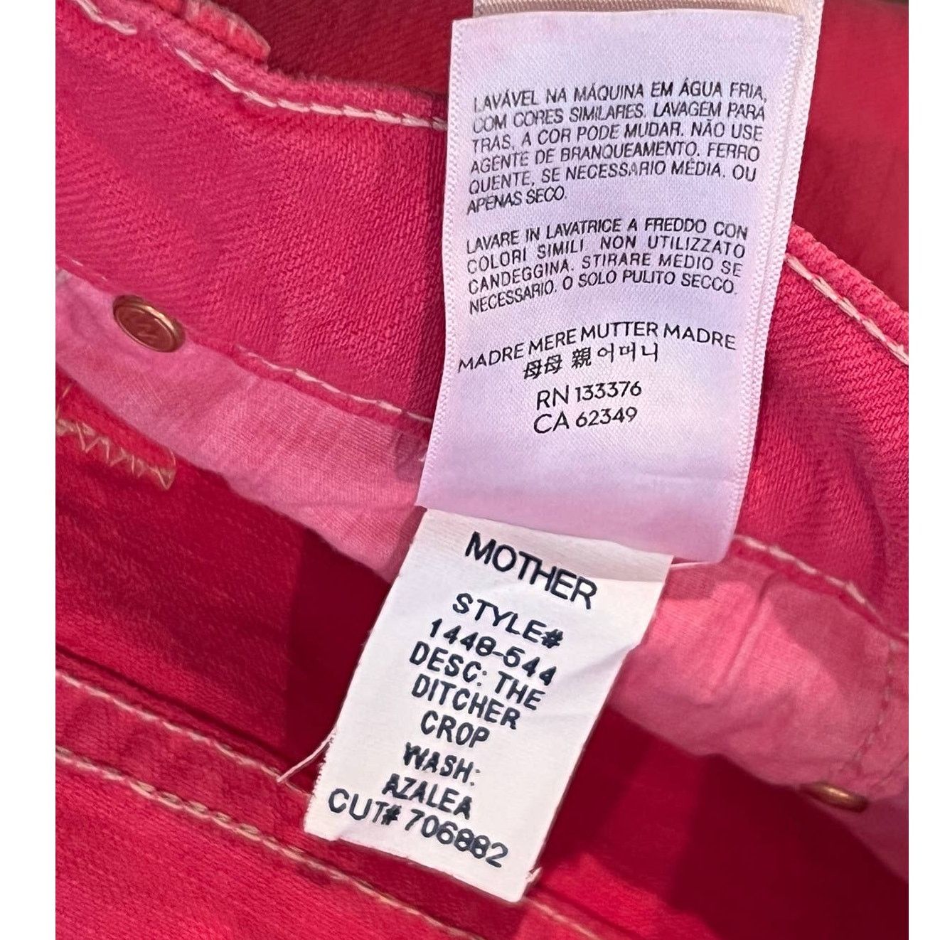 MOTHER MOTHER The Ditcher Crop High Waist Jeans Size 26 Size 26" / US 2 / IT 38 - 14 Thumbnail