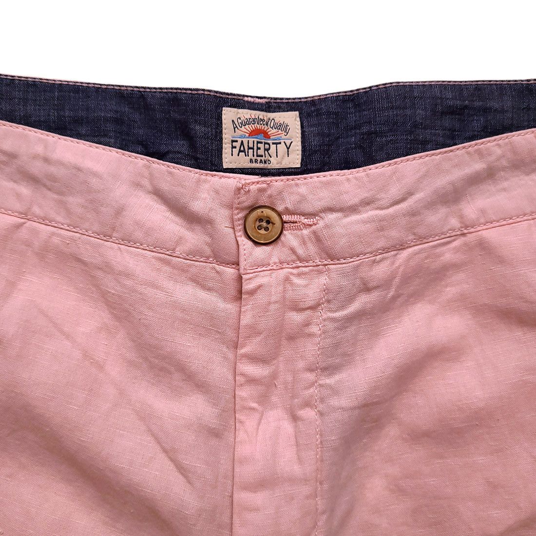 Faherty Faherty Malibu Linen Cotton Shorts Pink $98 Size US 38 / EU 54 - 4 Thumbnail