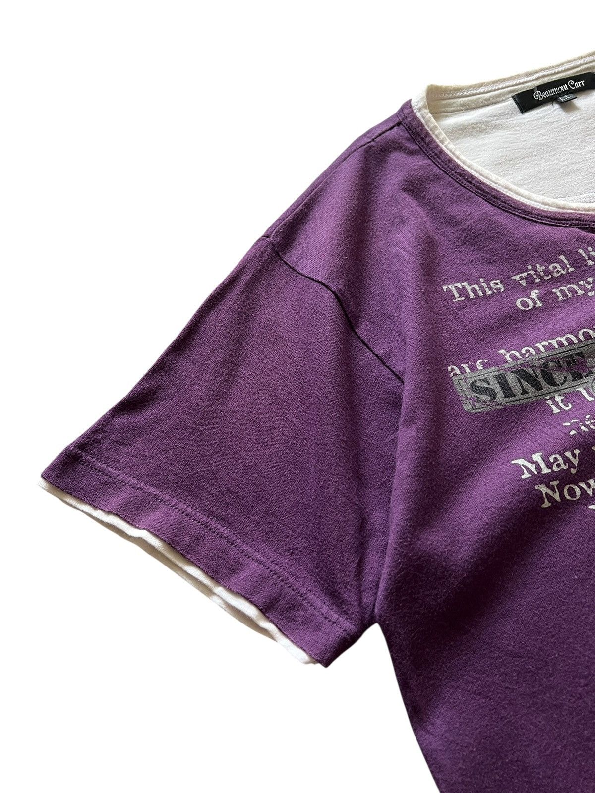 Seditionaries 2000s Beaumont Carr Lace Up Chain Poem Tshirt Size US L / EU 52-54 / 3 - 4 Thumbnail