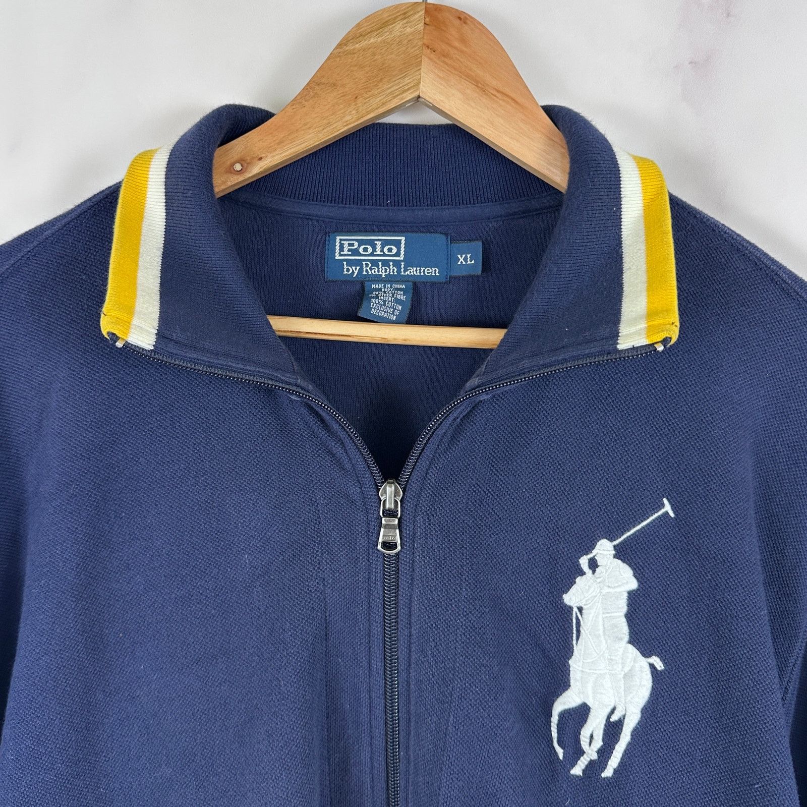 Polo Ralph Lauren Polo Blue Track Jacket Zip-Up Size US XL / EU 56 / 4 - 2 Thumbnail