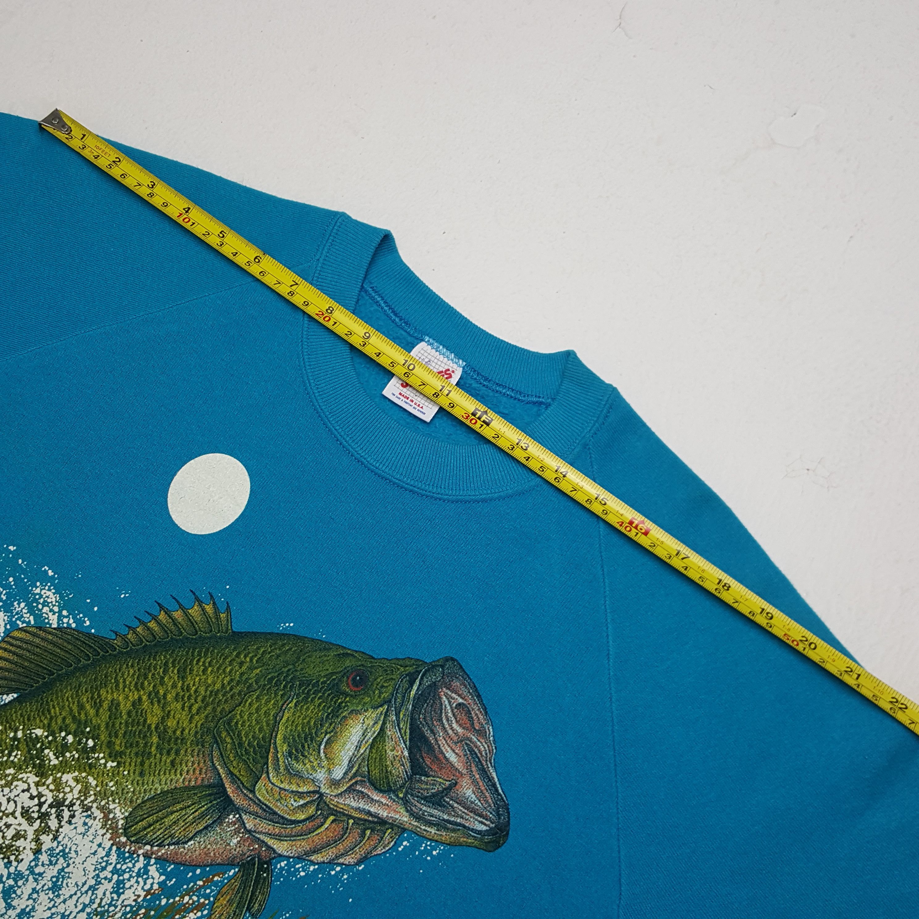 Jerzees × Vintage Vintage Fish Design Sweatshirt Size US L / EU 52-54 / 3 - 7 Thumbnail