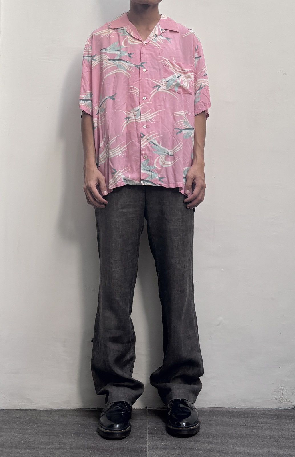 Yohji Yamamoto FREE TAX! Fish Hawaiian Relaxed Shirt Size US M / EU 48-50 / 2 - 1 Thumbnail