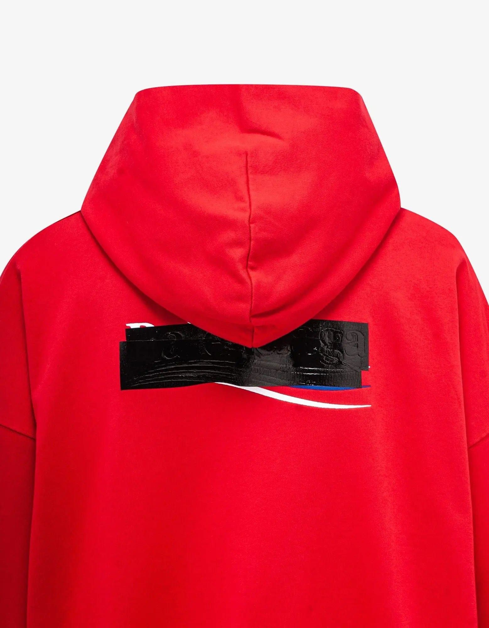 Balenciaga Balenciaga Red Gaffer Logo Large Hoodie Size US S / EU 44-46 / 1 - 5 Thumbnail
