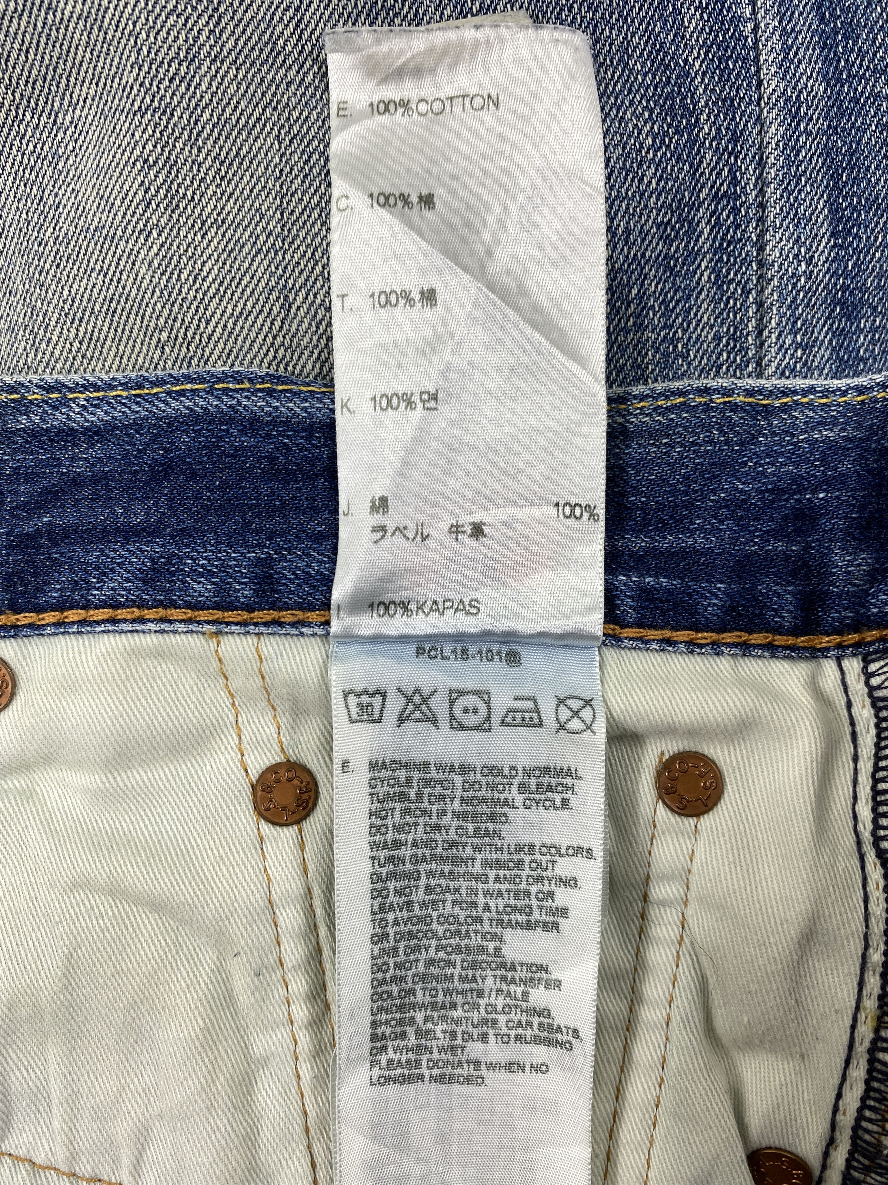 Levi's Distressed Blue Levi's 502 Jeans 33x30 Denim JN1493 Size US 33 - 9 Thumbnail