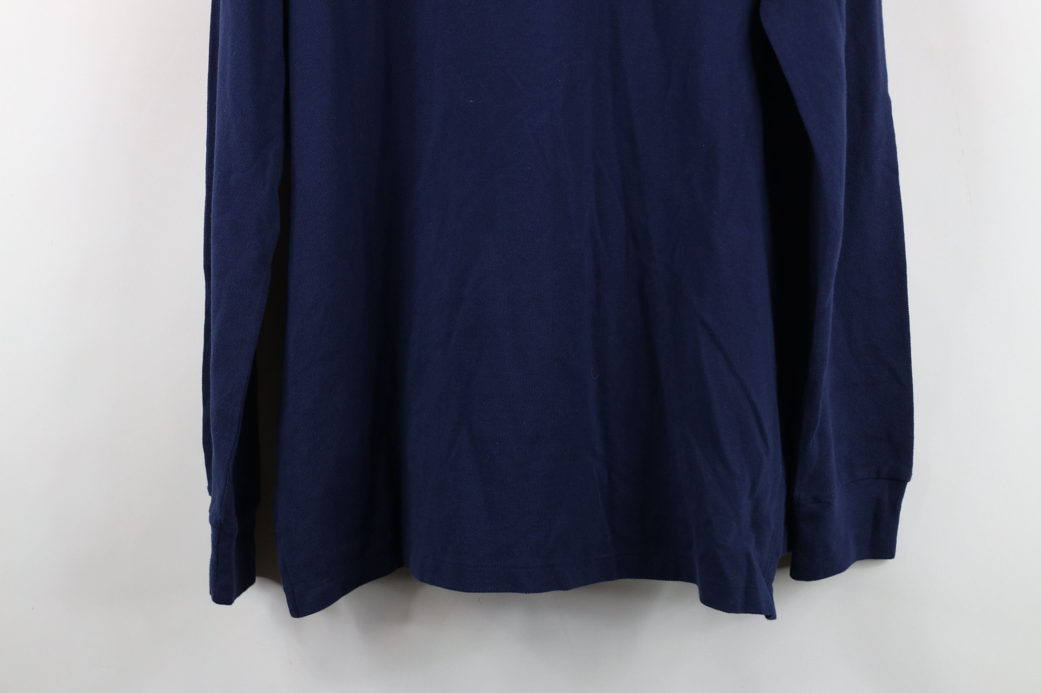 Polo Ralph Lauren Vintage Ralph Lauren Pique Long Sleeve Polo Shirt Blue Size US M / EU 48-50 / 2 - 15 Thumbnail