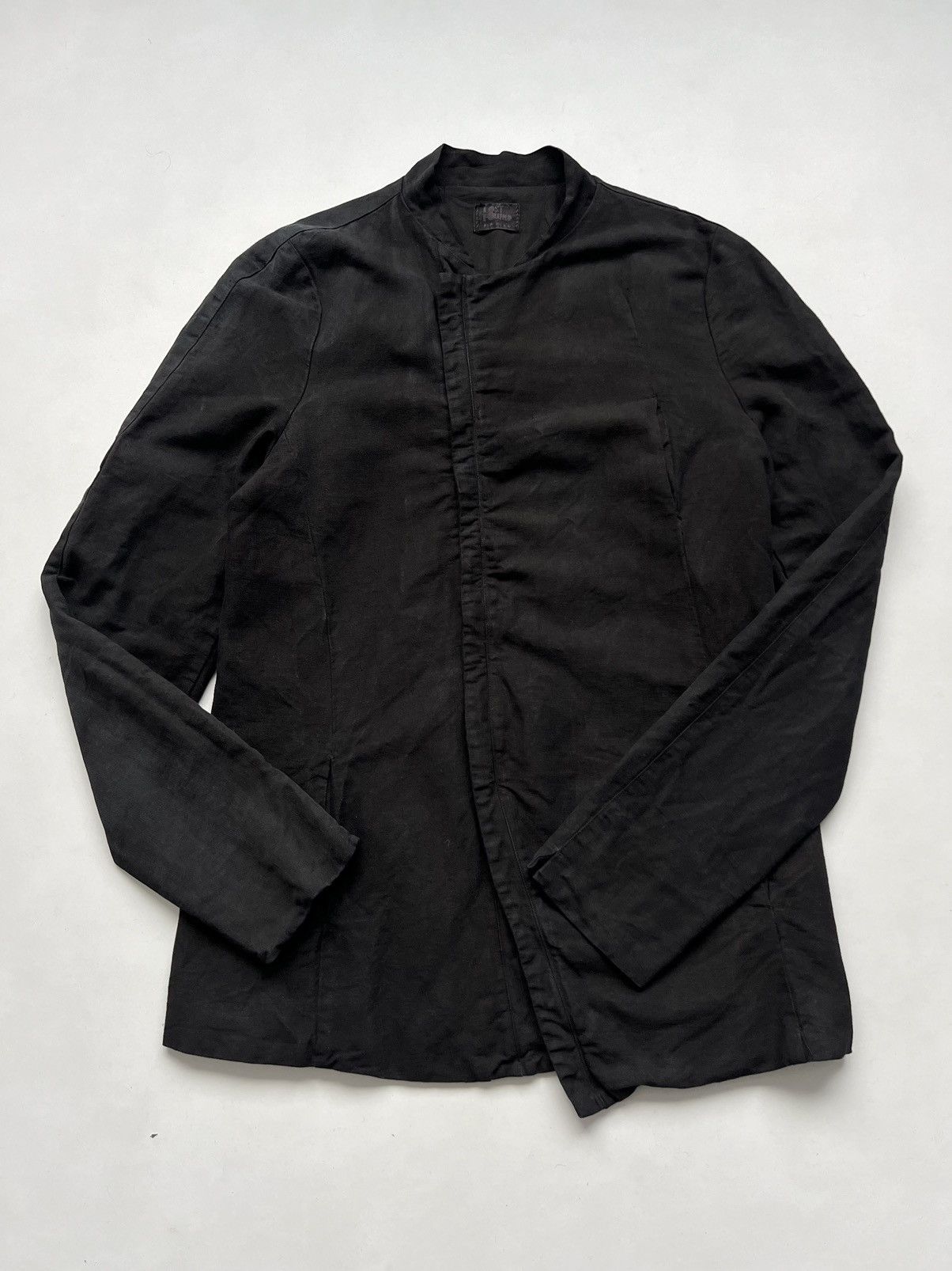 Individual Sentiments 🇮🇹Lost&Found Ria Dunn Linen Asymmetrical Heavy Zip Up Jacket Size US L / EU 52-54 / 3 - 4 Thumbnail