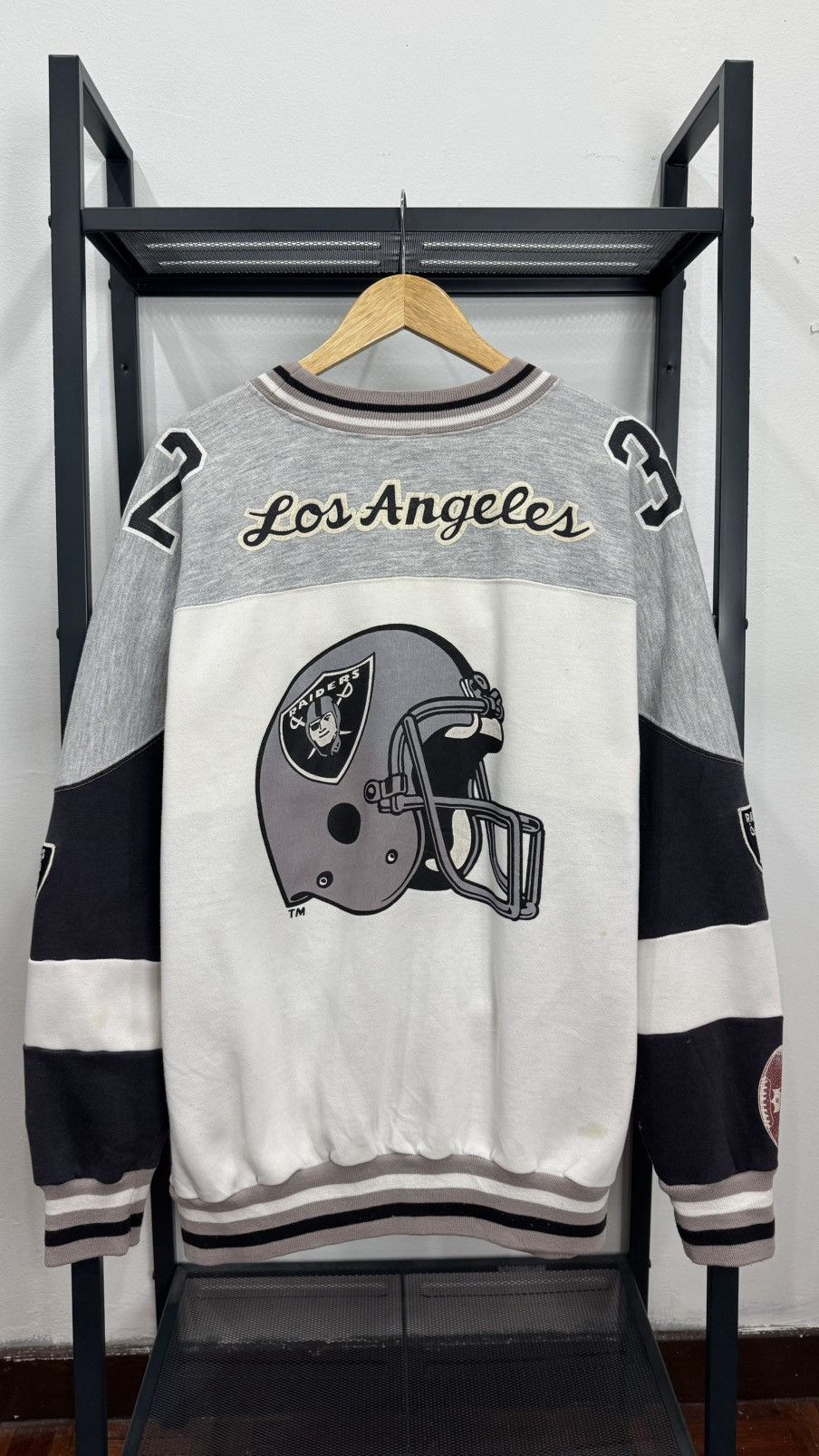 Champion × Vintage Rare Vintage NFL Raiders x Champion Sweatshirt Size US L / EU 52-54 / 3 - 7 Thumbnail