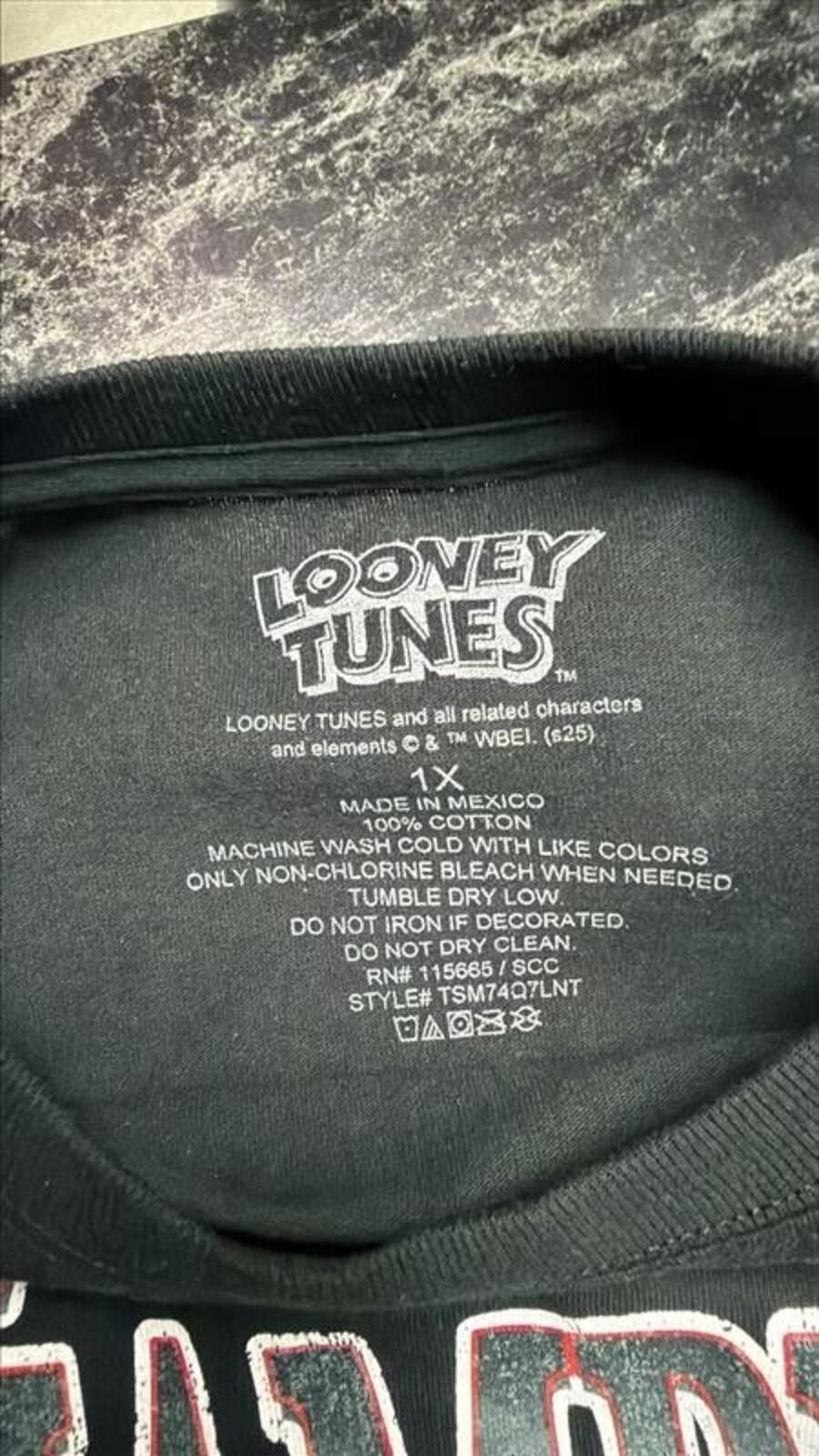 Other Looney Tunes World Champions Basketball Graphic T Shirt Blk Size US XL / EU 56 / 4 - 3 Thumbnail