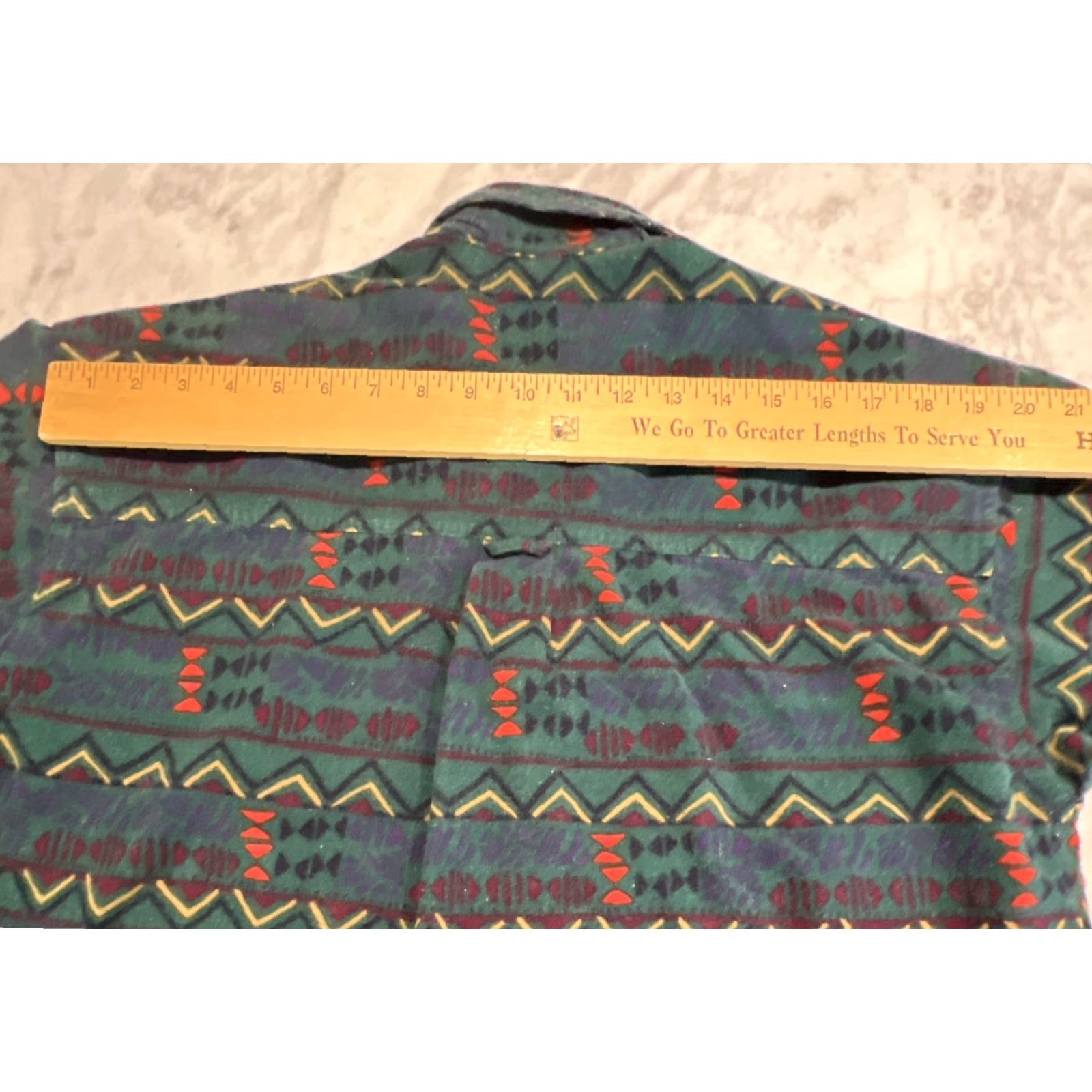 Vintage Columbia Fleece Button Up Women’s Medium Aztec Geometric Long Sleeve Cotton Size M / US 6-8 / IT 42-44 - 7 Thumbnail