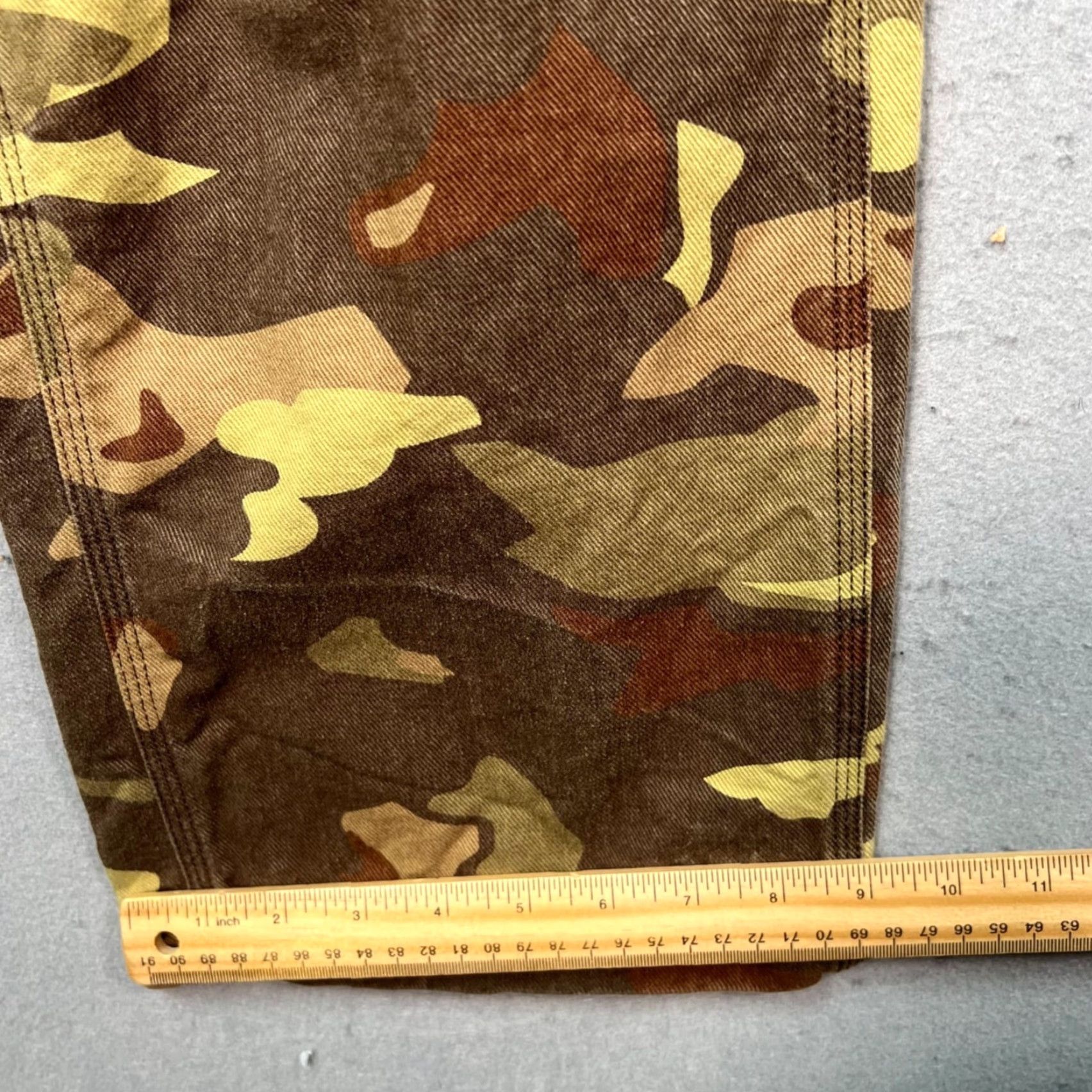 TNA TNA Womens Pants Brown Camouflage High-Waist Carpenter Straight Leg 8 Adult Womens Size 30" / US 8 / IT 44 - 7 Thumbnail