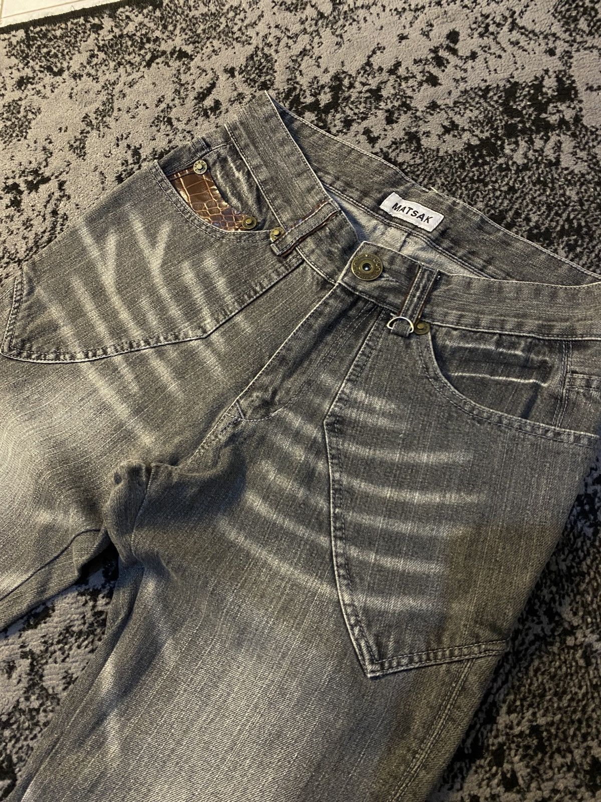 If Six Was Nine 2000s Obelisk Matsak Crocodile Jeans 🔥 Size US 31 - 7 Thumbnail