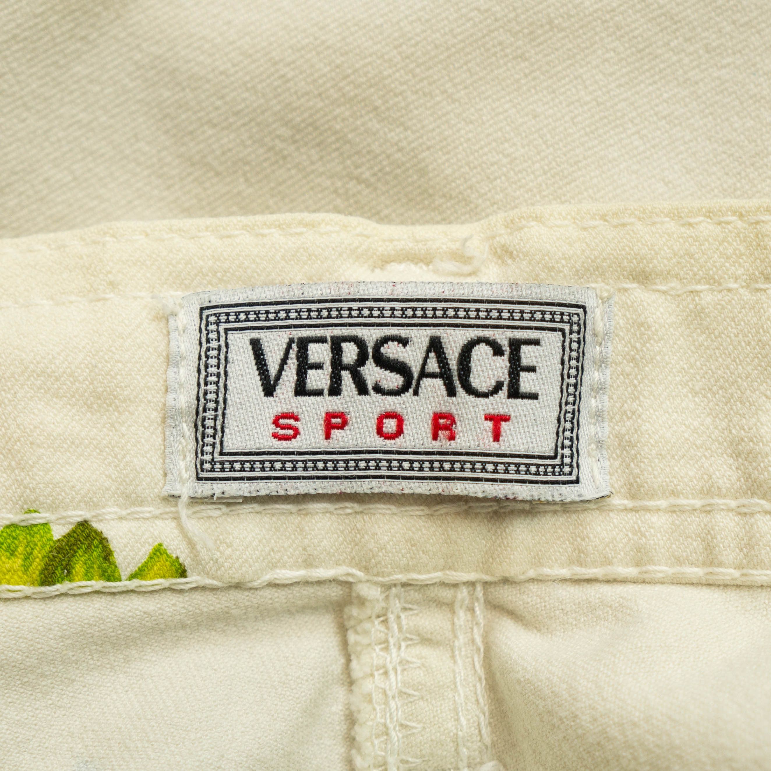 Versace × Vintage VERSACE Sport Floral Print Women Pants Vintage 90s Size 32" / US 10 / IT 46 - 11 Thumbnail