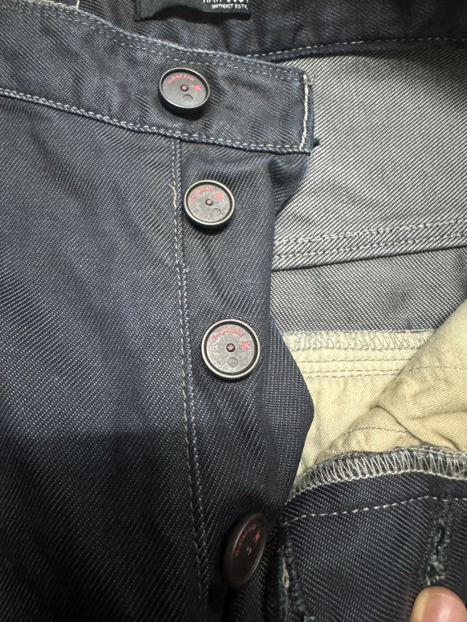 G-Star 💥3D Powell💥90s Style G Star Raw Mudwash Black Denim Sick Size US 27 - 11 Thumbnail