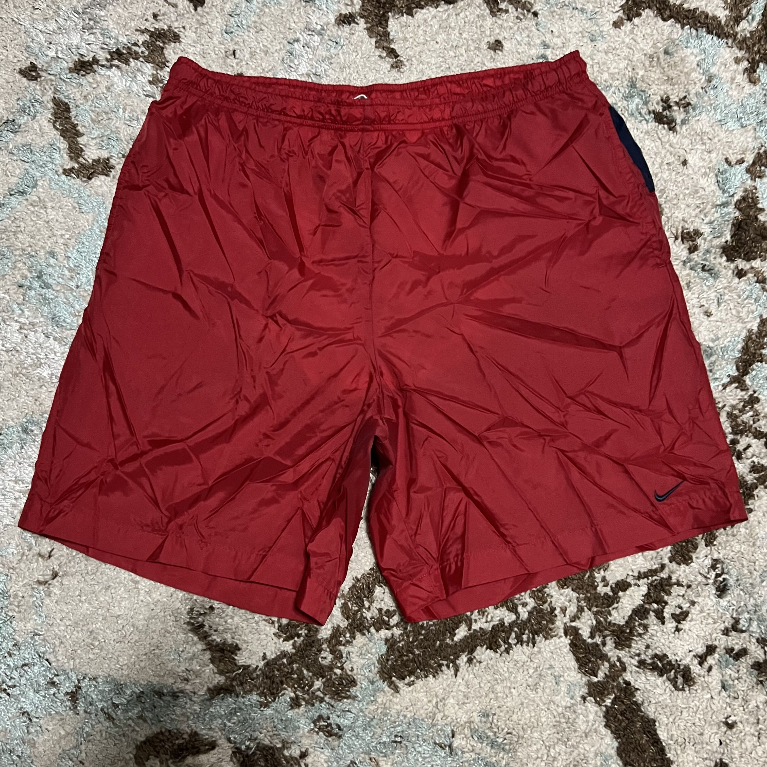 Nike × Vintage Vintage 90s Nike Mesh Lined Swim Trunks Size XL Spellout Size US 36 / EU 52 - 2 Thumbnail