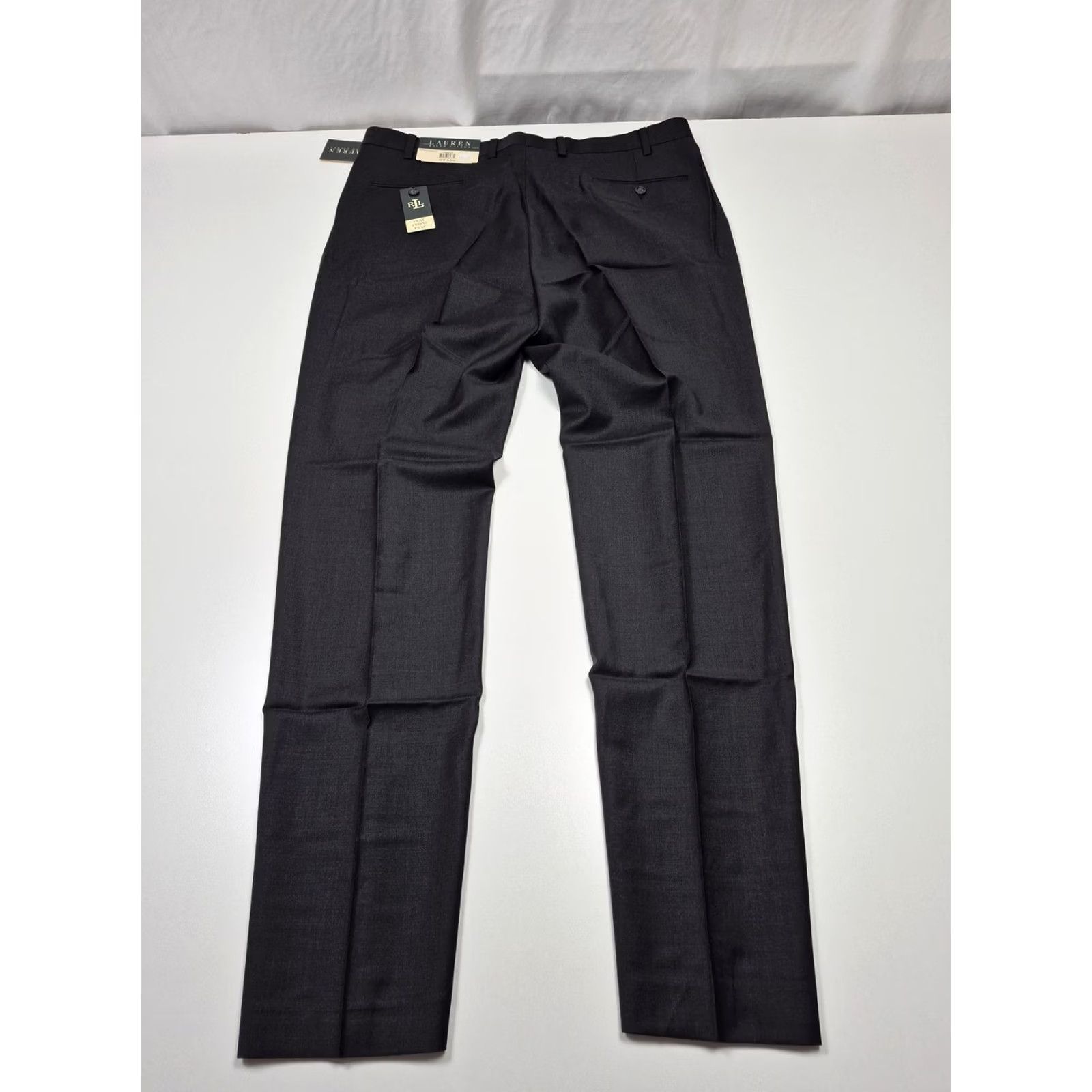 Ralph Lauren VTG Lauren Ralph Lauren Suit Pants Mens 38x34 Gray Wool Flat Front Dress Pants Size 38R - 6 Thumbnail