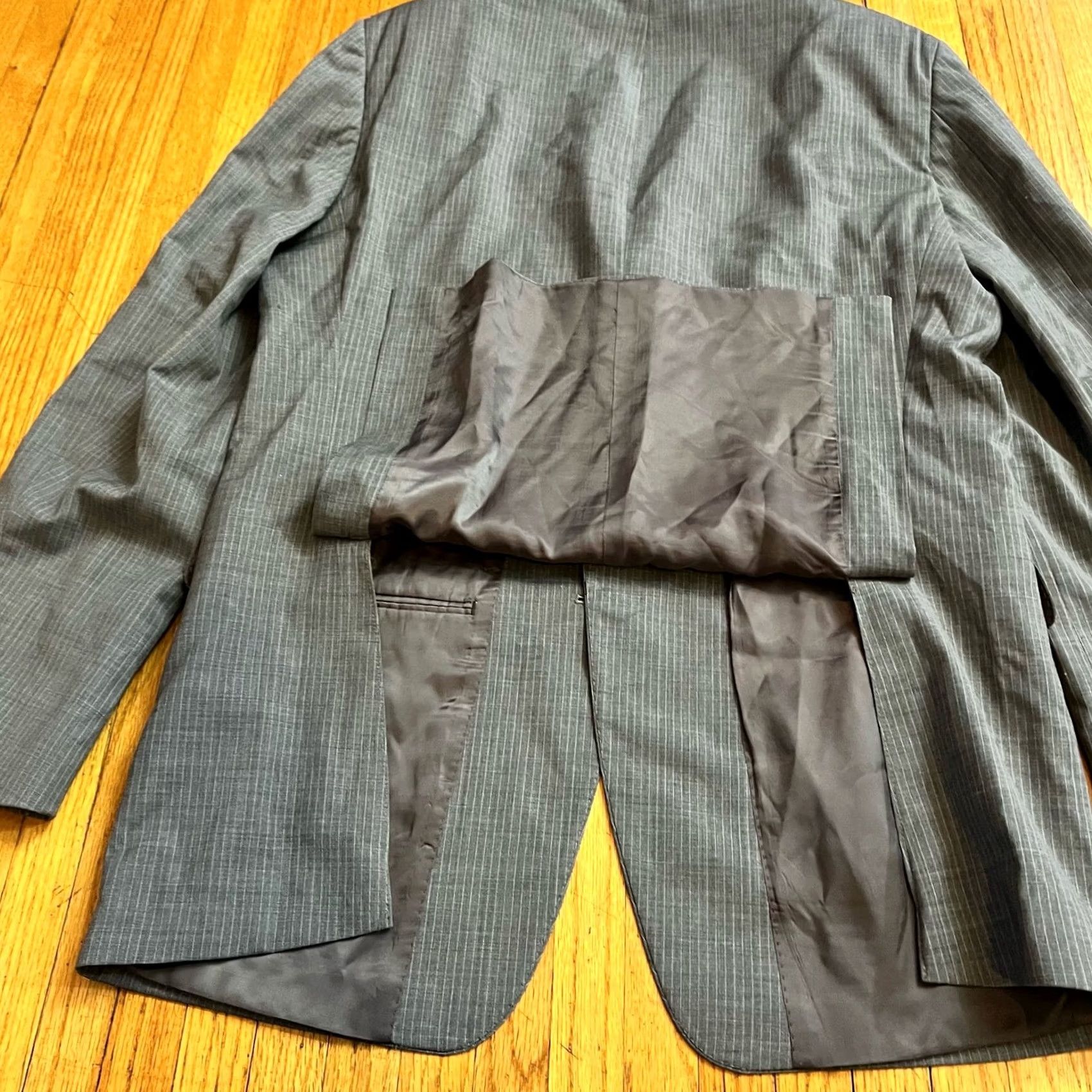 Ralph Lauren Ralph Lauren Black Label Gray Wool Slim Fit Sport Blazer Jacket Mens 42L Size 42R - 4 Thumbnail