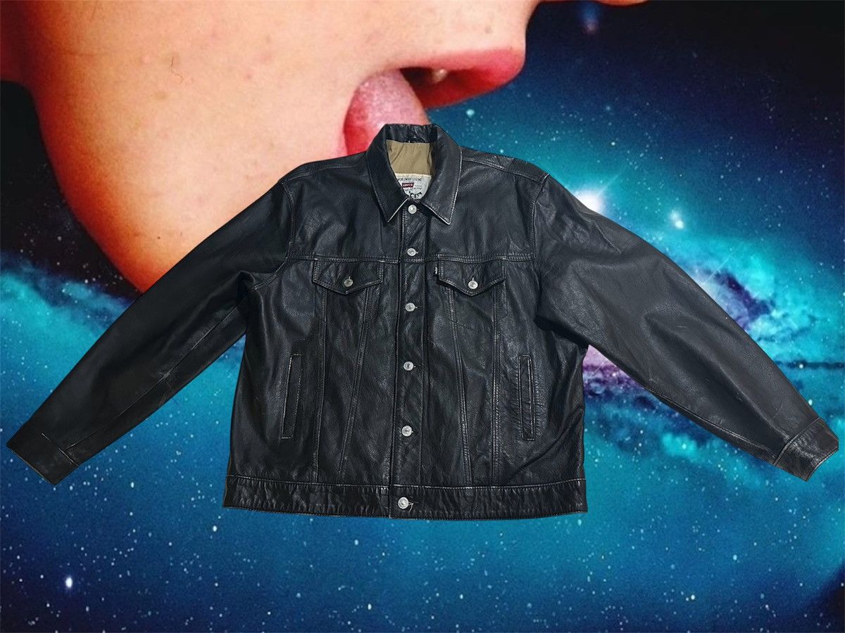 Levis Leather Trucker Jacket