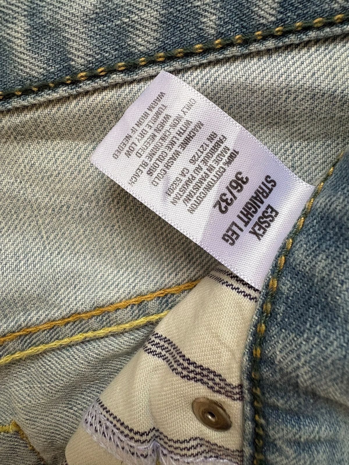 Aeropostale × Japanese Brand Vintage Japanese Brand Sashiko Style Rip Loose Baggy Jeans Size US 38 / EU 54 - 10 Thumbnail