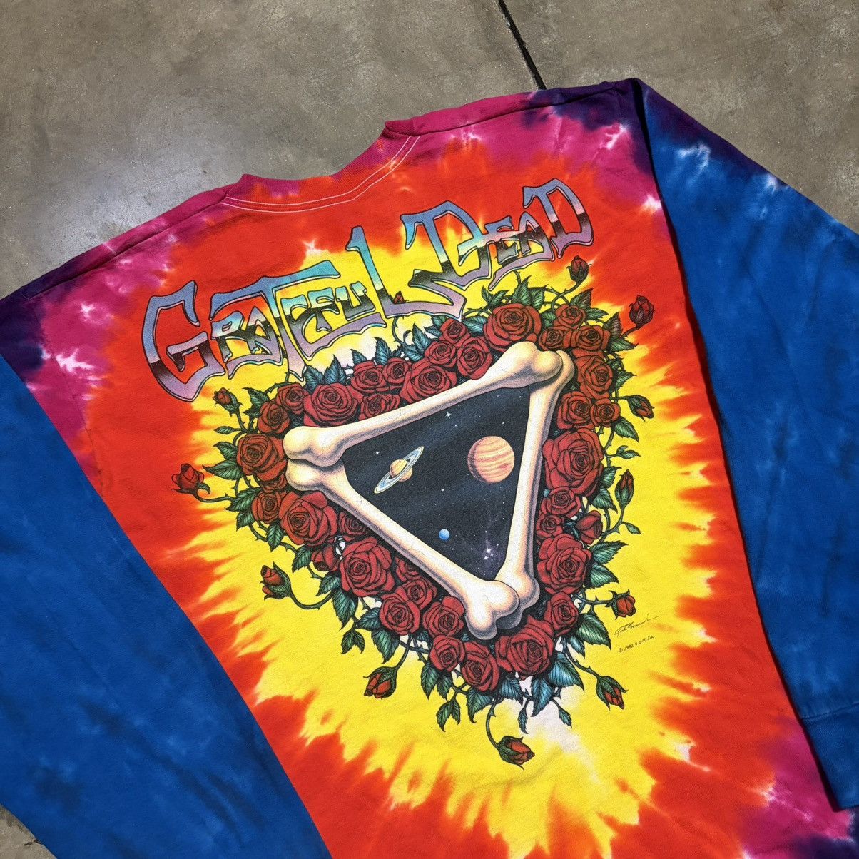 Grateful Dead Vintage Grateful Dead Space Your Face Long Sleeve T shirt Size US XL / EU 56 / 4 - 11 Thumbnail