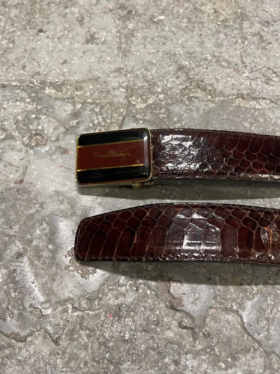 Pierre Cardin 2000s Pierre Cardin Brown Python Leather Belt Size ONE SIZE - 8 Thumbnail