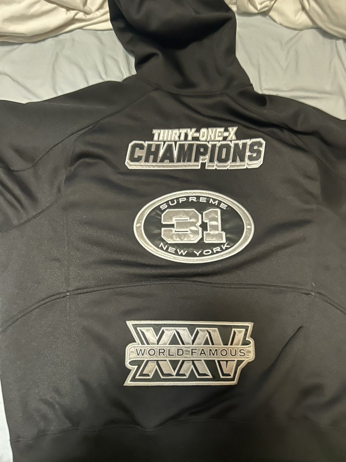 Supreme Supreme Football Zip up Hooded Sweatshirt Size US XL / EU 56 / 4 - 4 Thumbnail