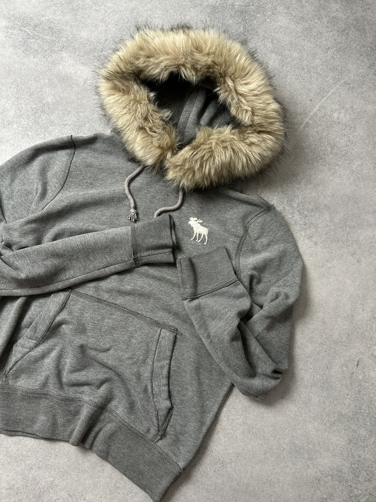 Abercrombie & Fitch Vintage Abercrombie&Fitch Fur hooded y2k style ifsixwasnine Size US M / EU 48-50 / 2 - 3 Thumbnail