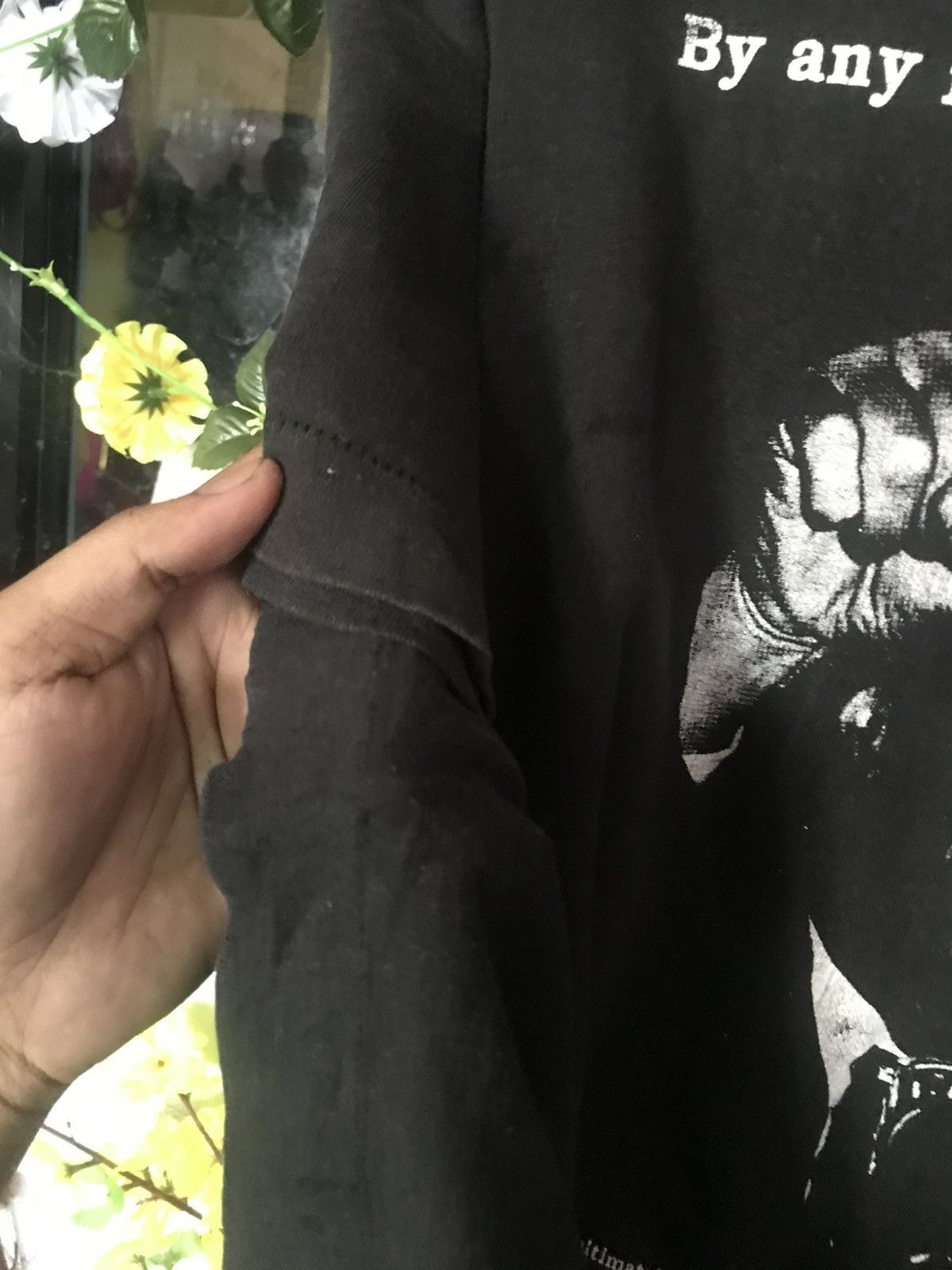 Rap Tees 90s MALCOLMX By any means necessary Size US L / EU 52-54 / 3 - 9 Thumbnail