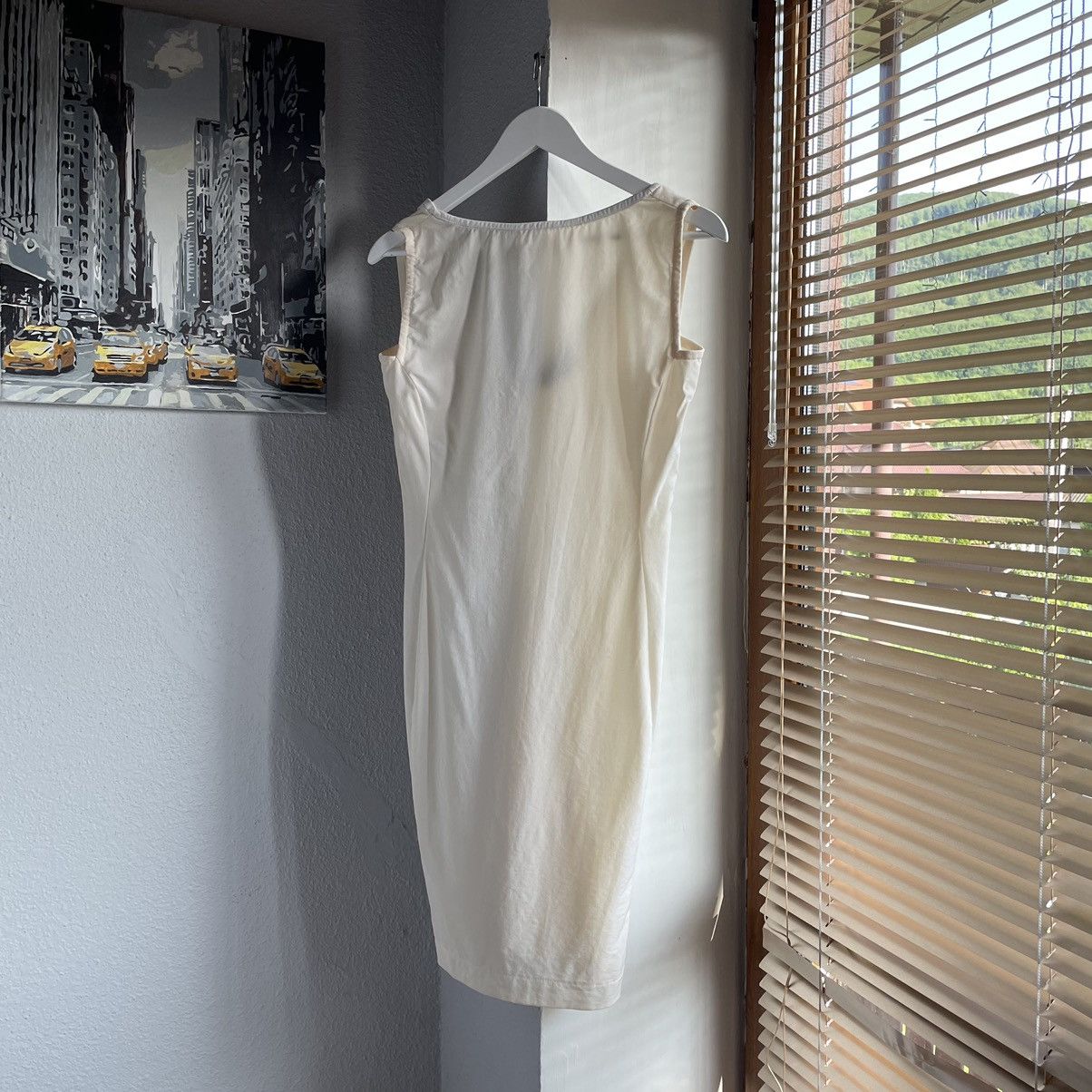 Versace × Vintage 90’s Gianni Versace Couture Leather V-Neck Dress Size M / US 6-8 / IT 42-44 - 11 Thumbnail