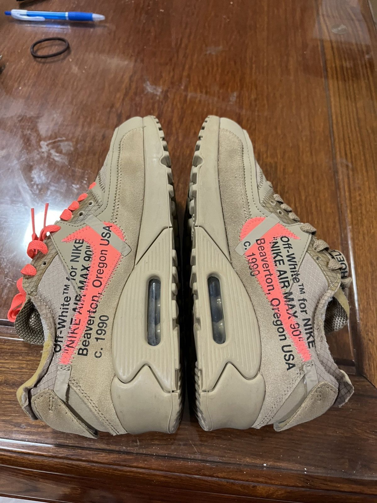 Nike × Off-White Off white air max 90 desert ore size 6 Size US 6 / EU 39 - 4 Thumbnail