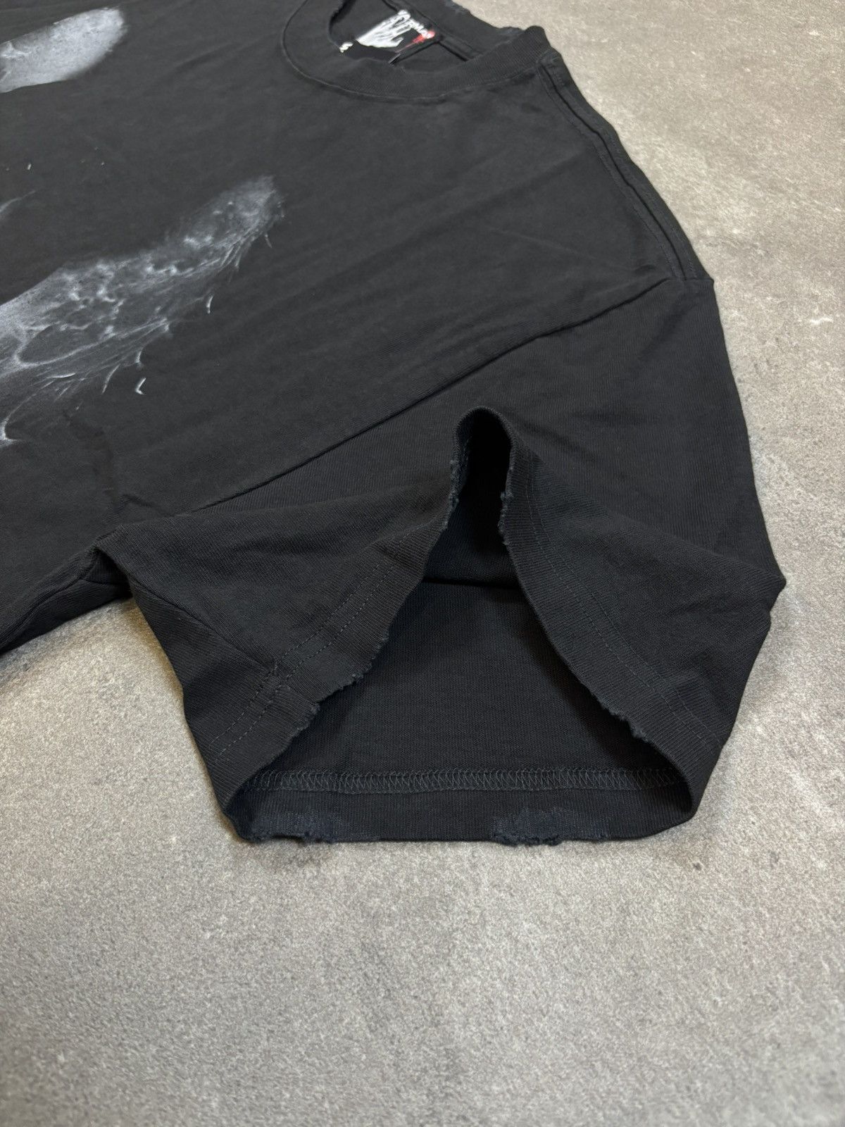 Vintage WARMAN WEEPING ANGEL GRAPHIC TEE, WASHED BLACK Size US S / EU 44-46 / 1 - 4 Thumbnail